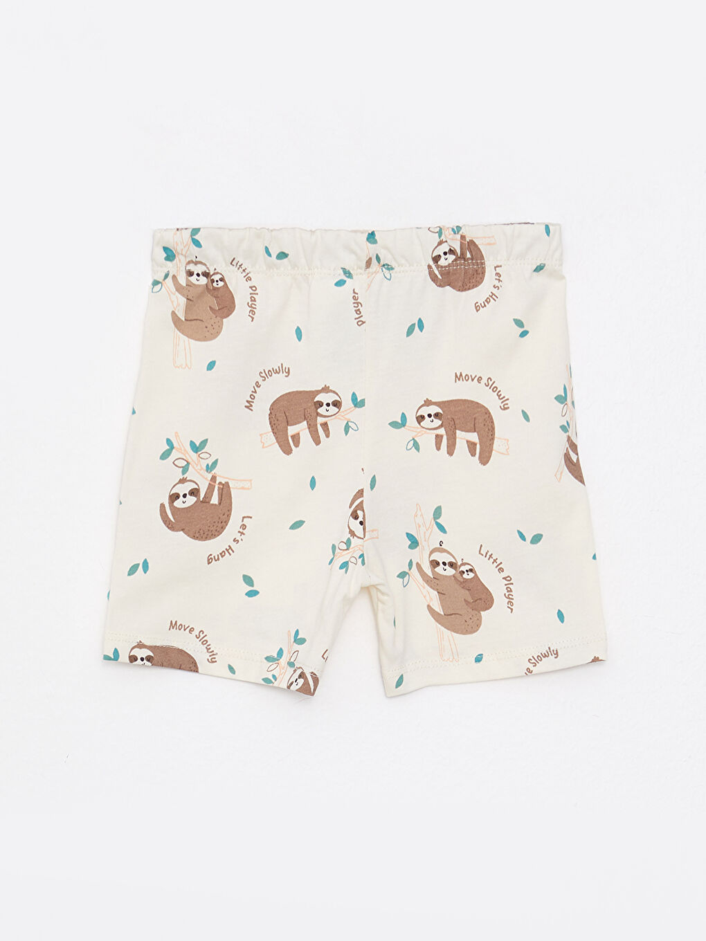 Crew Neck Short Sleeve Printed Cotton Baby Boy Pajamas Set-4