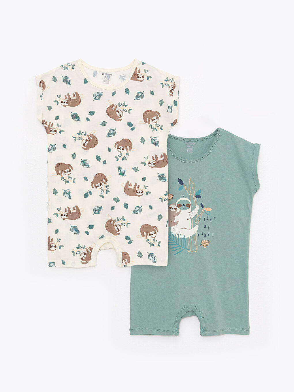 Crew Neck Printed Cotton Baby Boy Jumpsuit -S26265Z1-S3S