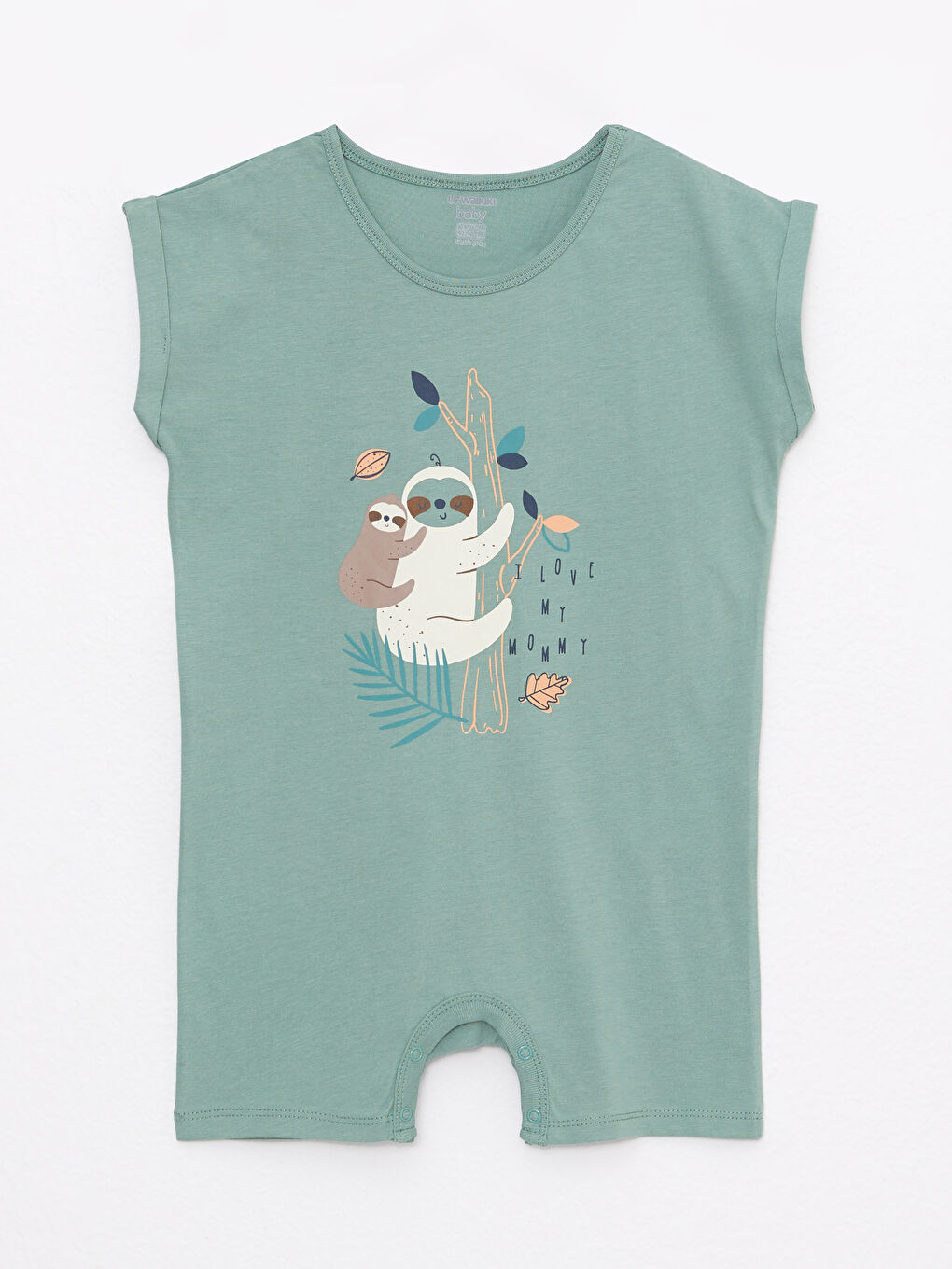 Crew Neck Printed Cotton Baby Boy Jumpsuit -S26265Z1-S3S
