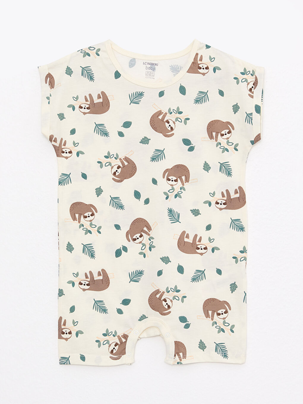 Crew Neck Printed Cotton Baby Boy Jumpsuit -S26265Z1-S3S