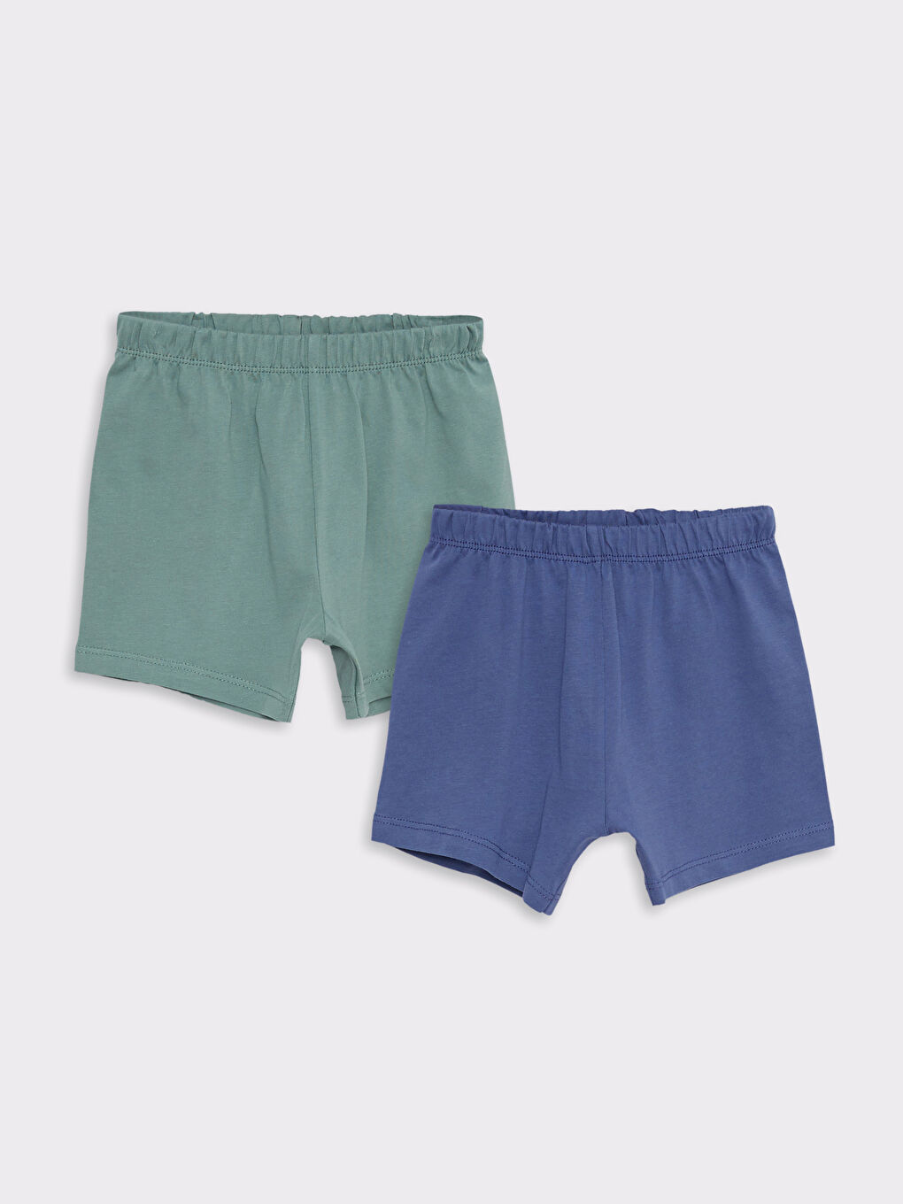 Шорты для малышей мальчиков из хлопка с эластичной талией, 2 штуки