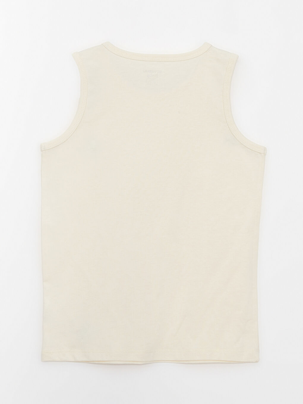 Ekru Bisiklet Yaka Pamuklu Erkek Bebek Atlet 3'lü-8