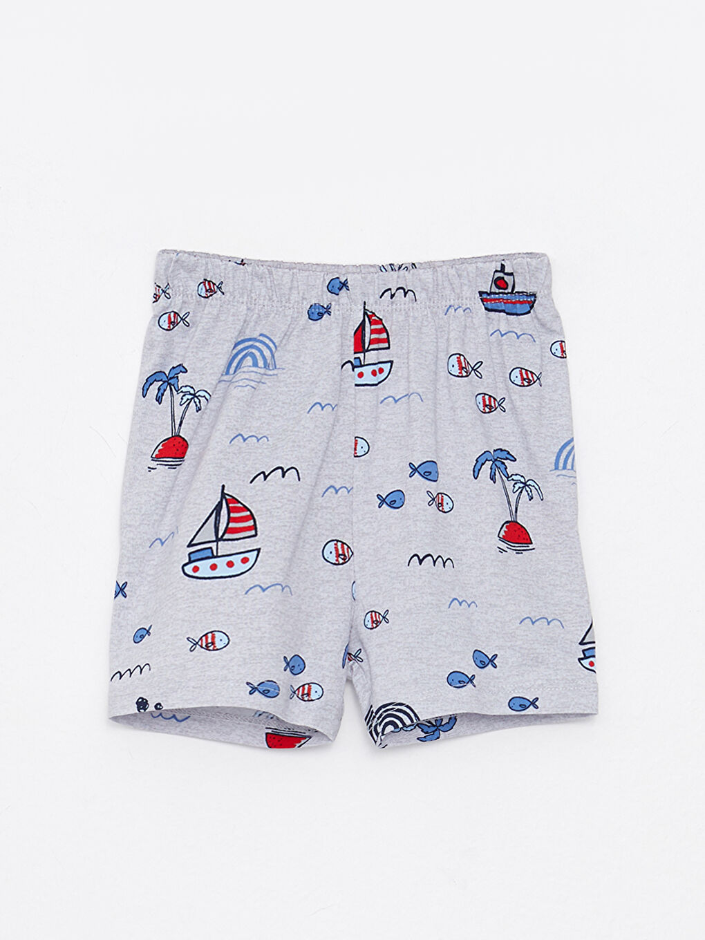 LCW baby Polo Collar Short Sleeve Printed Cotton Baby Boy Pajamas Set -S26293Z1-998