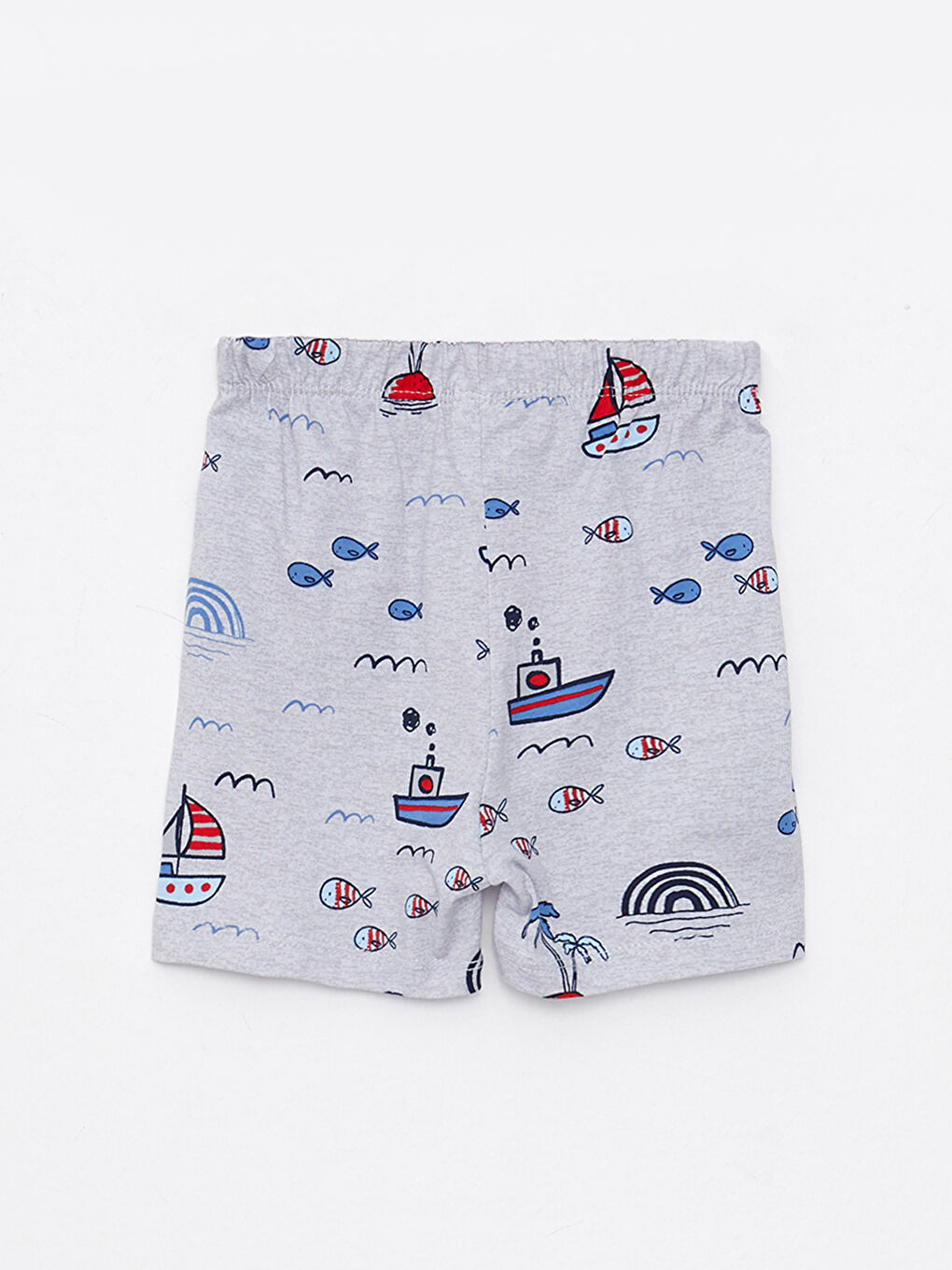 LCW baby Polo Collar Short Sleeve Printed Cotton Baby Boy Pajamas Set -S26293Z1-998