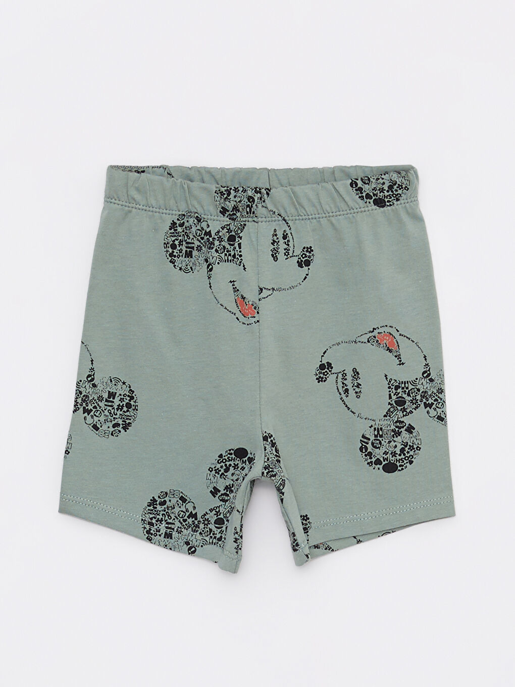 Ensemble de Pyjama Bébé Garçon en Coton Imprimé Mickey Mouse à Manches Courtes et Col Rond-3