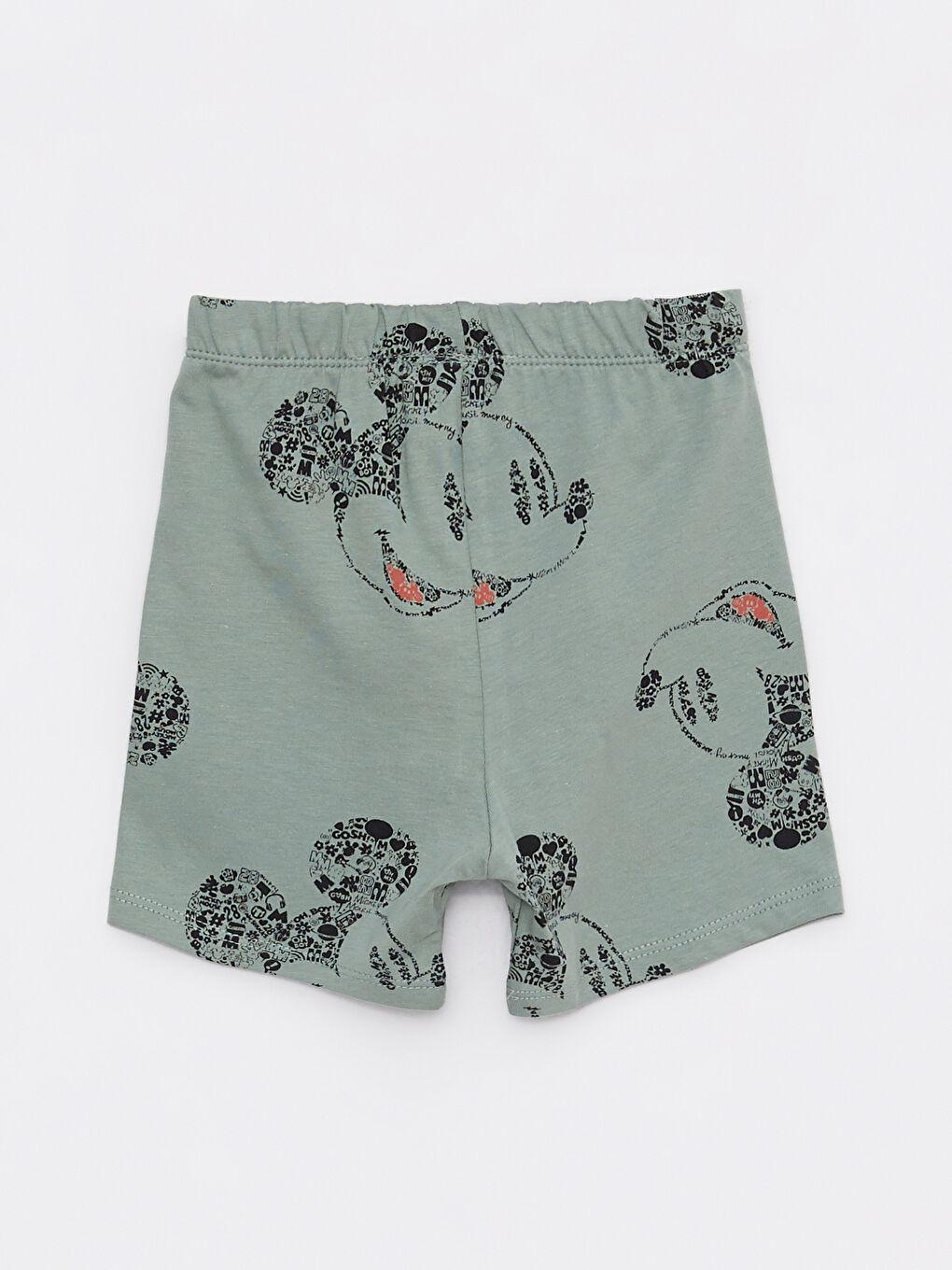 Ensemble de Pyjama Bébé Garçon en Coton Imprimé Mickey Mouse à Manches Courtes et Col Rond-4