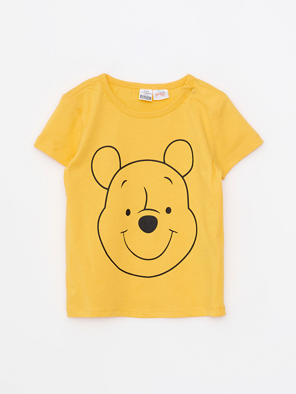 LCW baby Crew Neck Short Sleeved Winnie the Pooh Printed Baby Boy Pajamas Set -S26314Z1-FVD