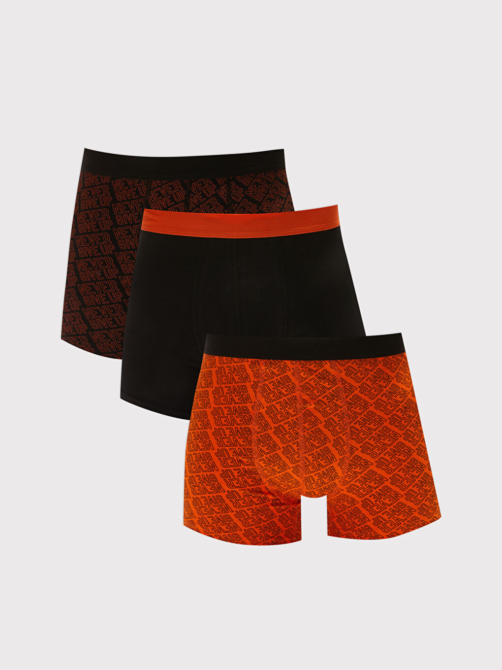 Siyah Standart Kalıp Pamuklu Esnek Erkek Boxer 3'lü