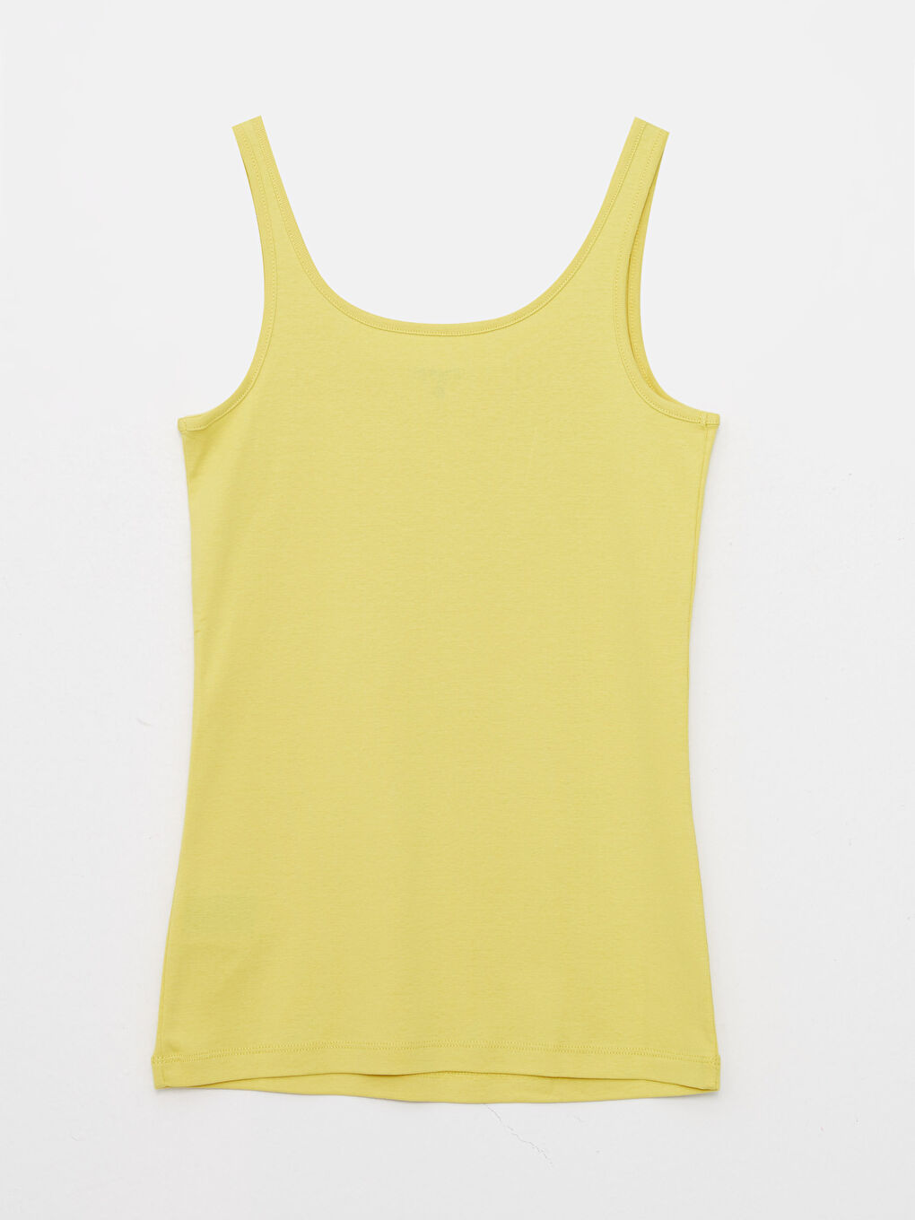 U Neck Plain Cotton Women's Singlet-6