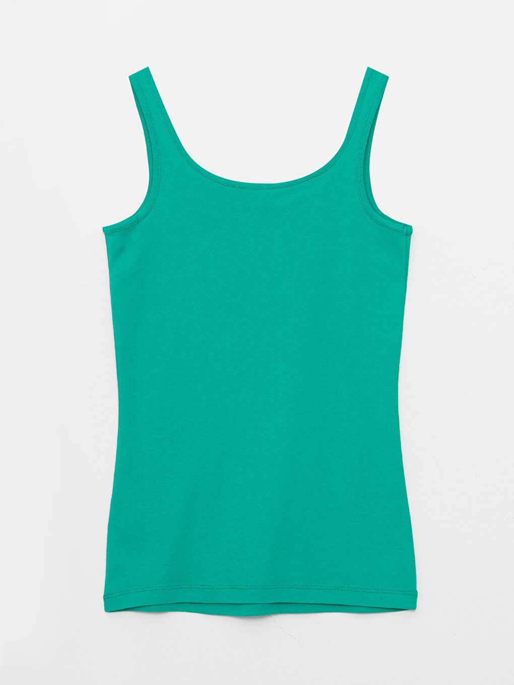 U Neck Plain Cotton Women's Singlet-6