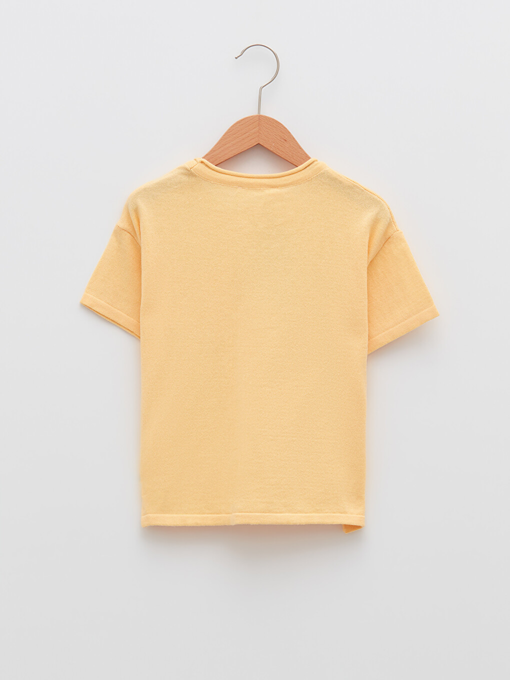Crew Neck Basic Short Sleeve Baby Boy Knitwear T-shirt-1