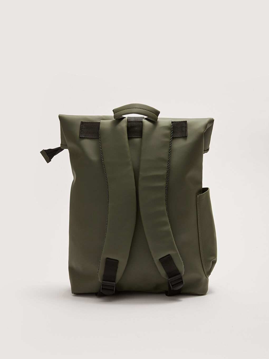 Haki Deri Görünümlü Erkek Sırt Çantası-3