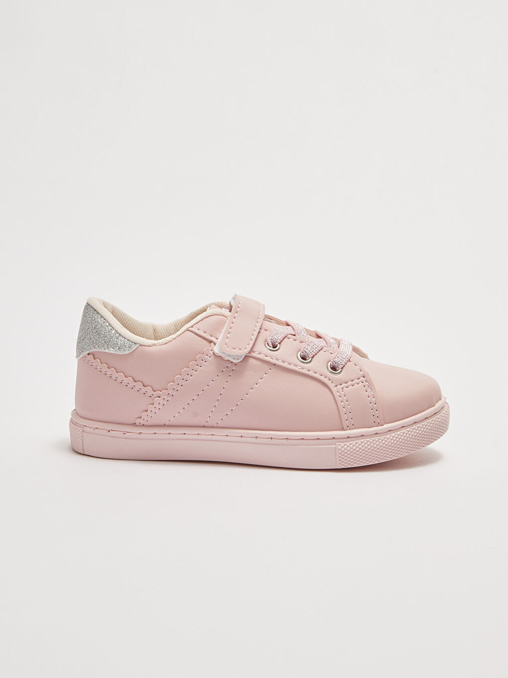 LCW STEPS Mädchen-Sneaker mit Lederoptik Schnürsenkel und Klettverschluss -S26368Z4-E6T