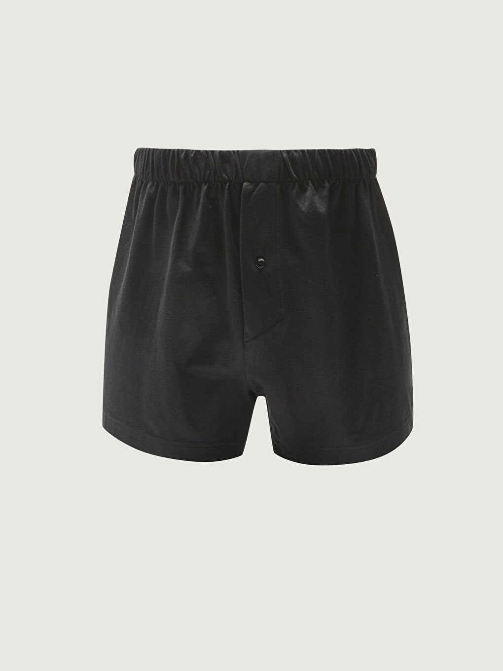 Siyah Geniş Kalıp Esnek Kumaş Erkek Boxer-1