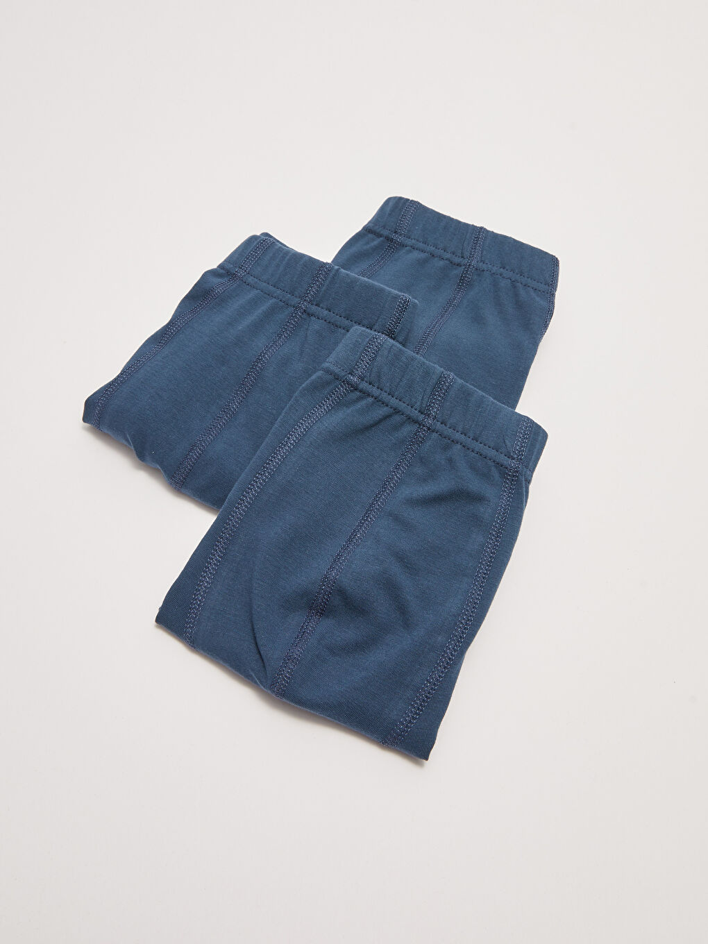 سراويل بوكسر قطن مطاطي بقصة عادية للرجال - ٣ قطع-1