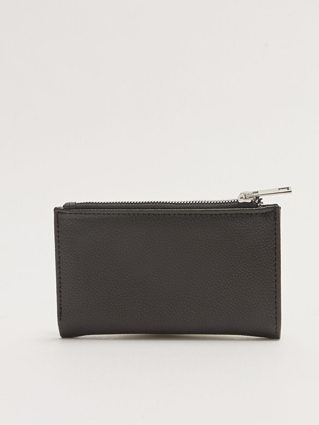 Siyah Deri Görünümlü Kadın Cüzdan-1