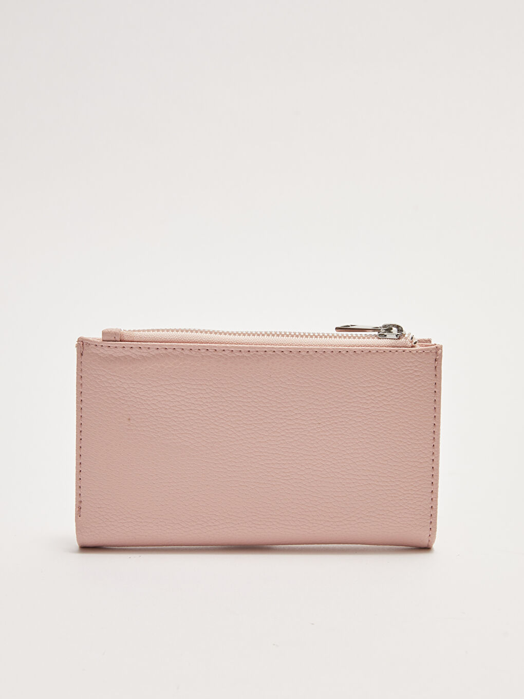 Pembe Deri Görünümlü Kadın Cüzdan-2