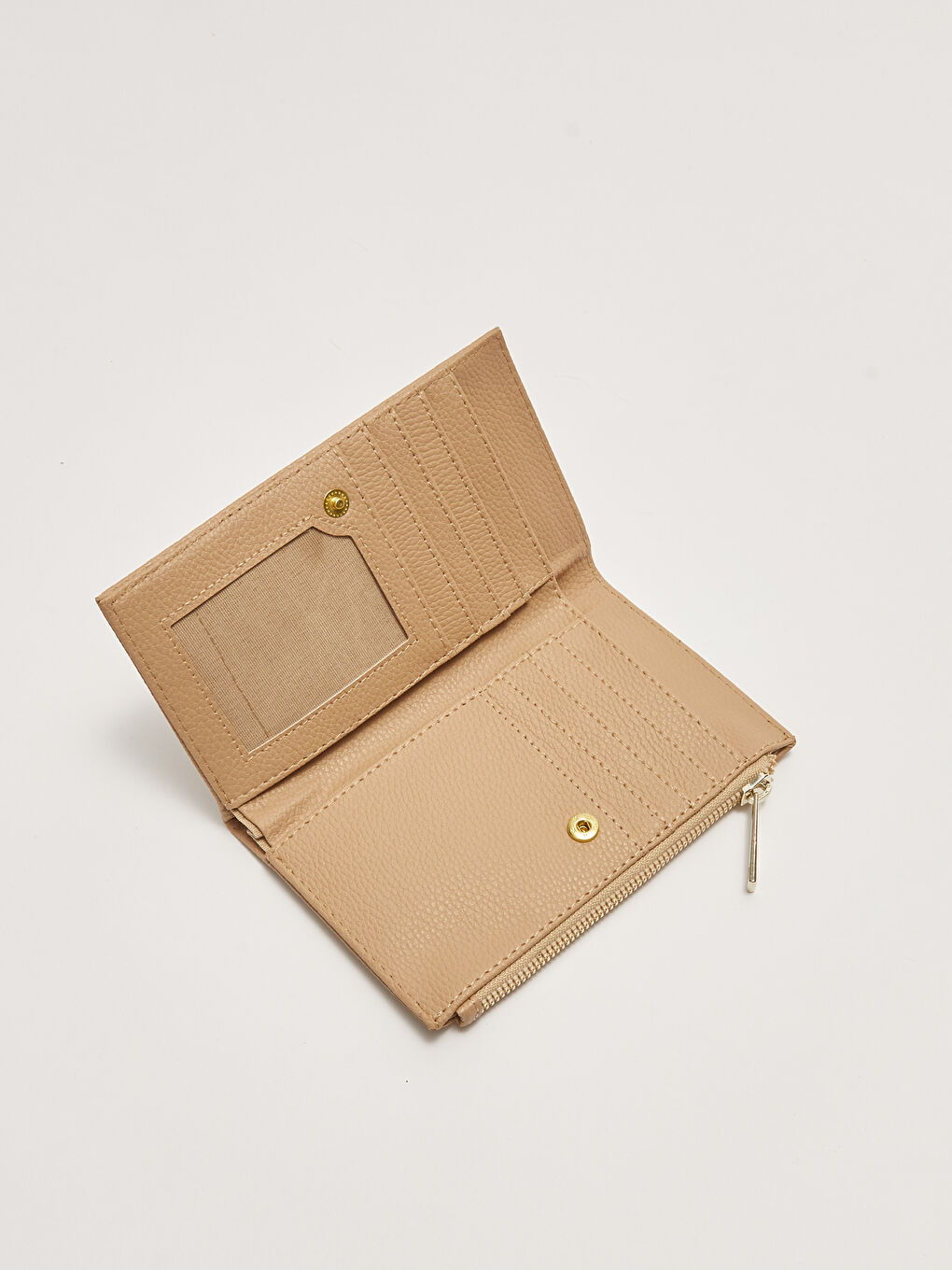 LCW ACCESSORIES Kahverengi Deri Görünümlü Kadın Cüzdan - 3