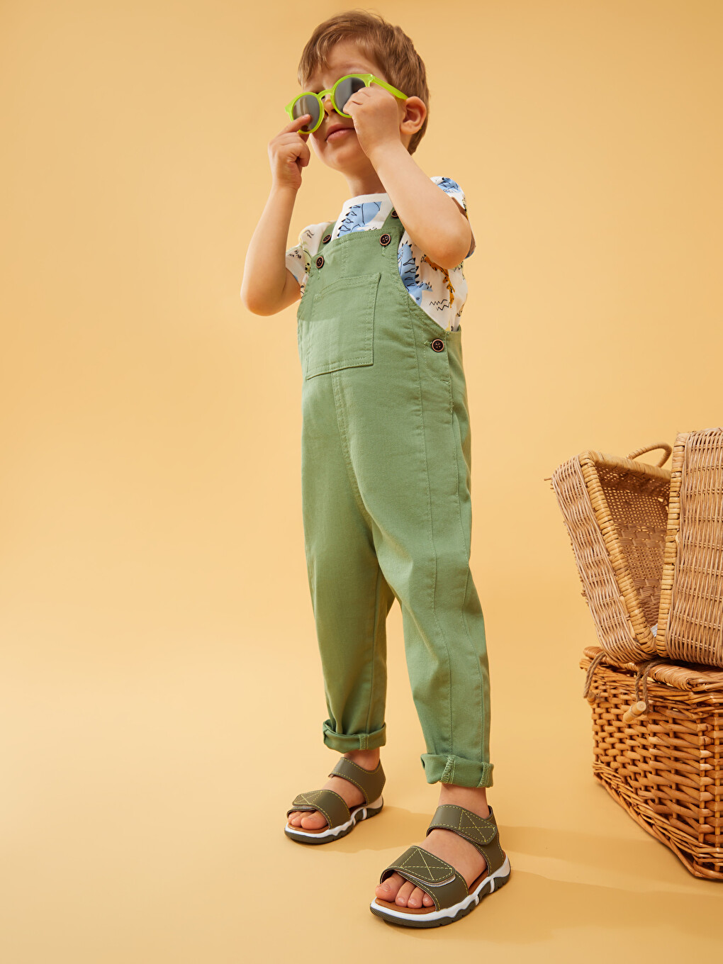 apolina kids パッチワークパンツ 2-3y apolina パッチワーク柄 ベビー