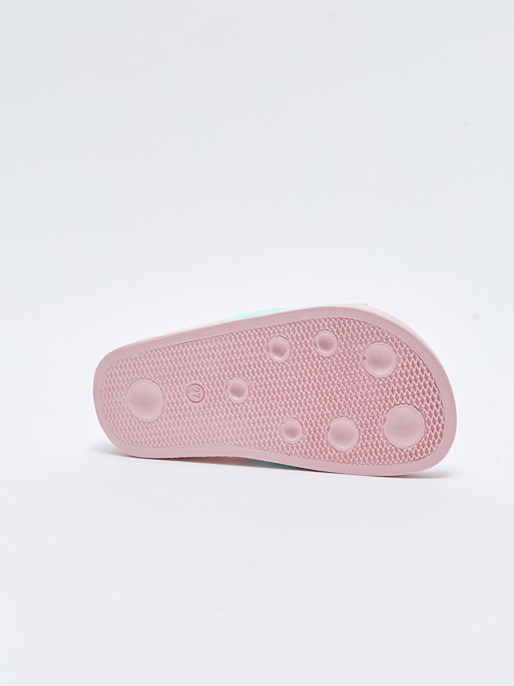 3D Patch Detailed Elastic Baby Girl Beach Slippers-3