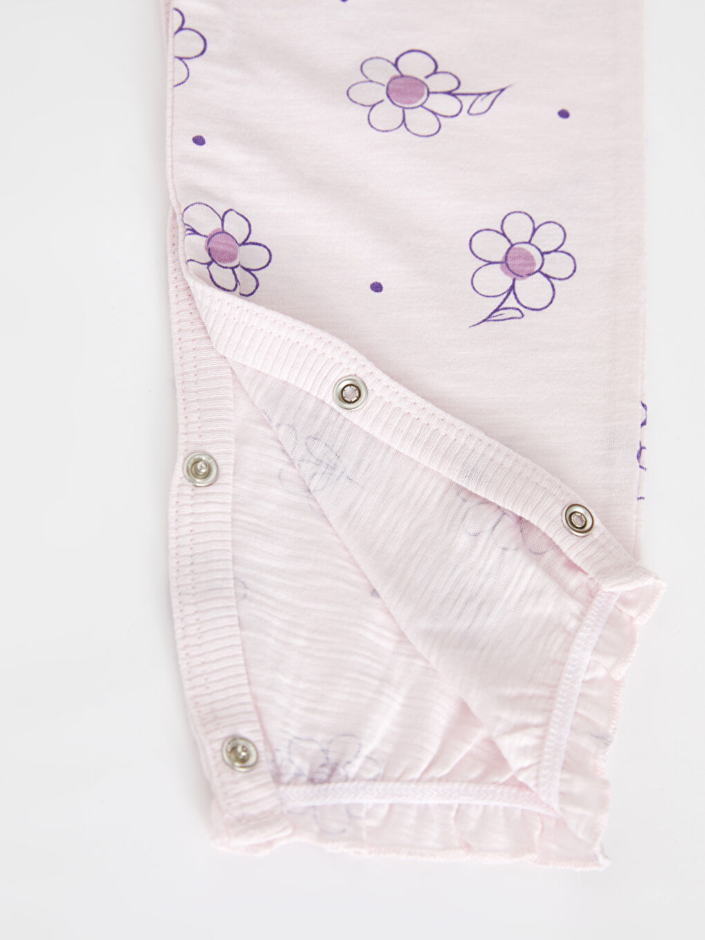 Crew Neck Printed Cotton Baby Girl Jumpsuit-4