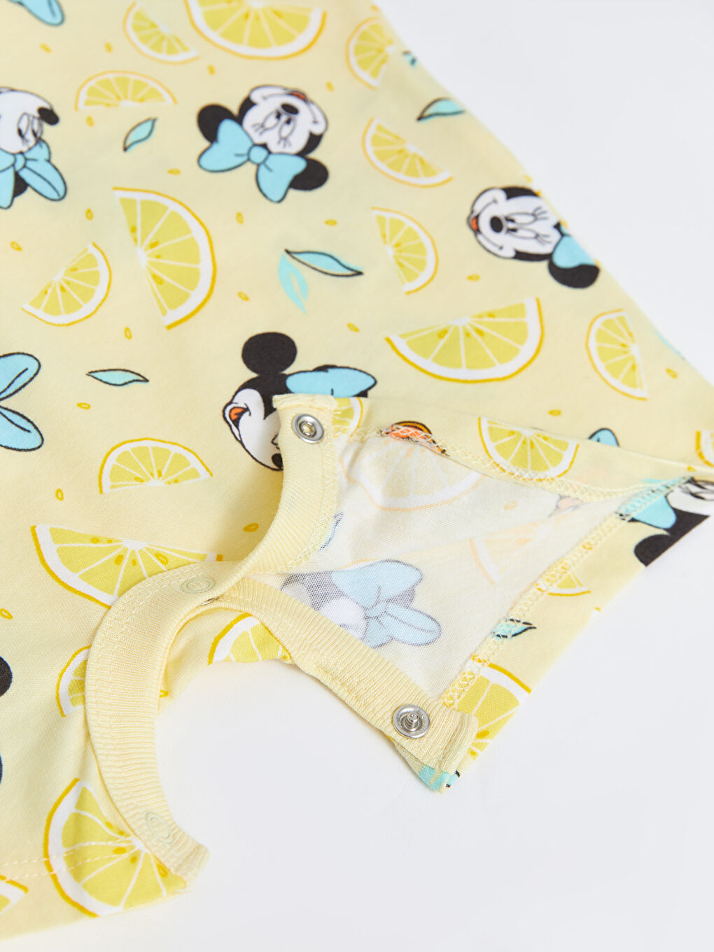 Crew Neck Short Sleeved Minnie Mouse Printed Cotton Baby Girl Rompers 2 Pack-5