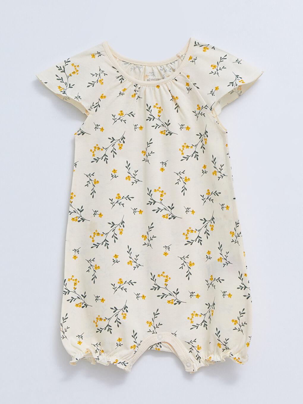 LCW baby Rundhalsausschnitt Bedruckter Baumwoll-Spielanzug Baby Mädchen 2er-Pack -S26485Z1-LRB