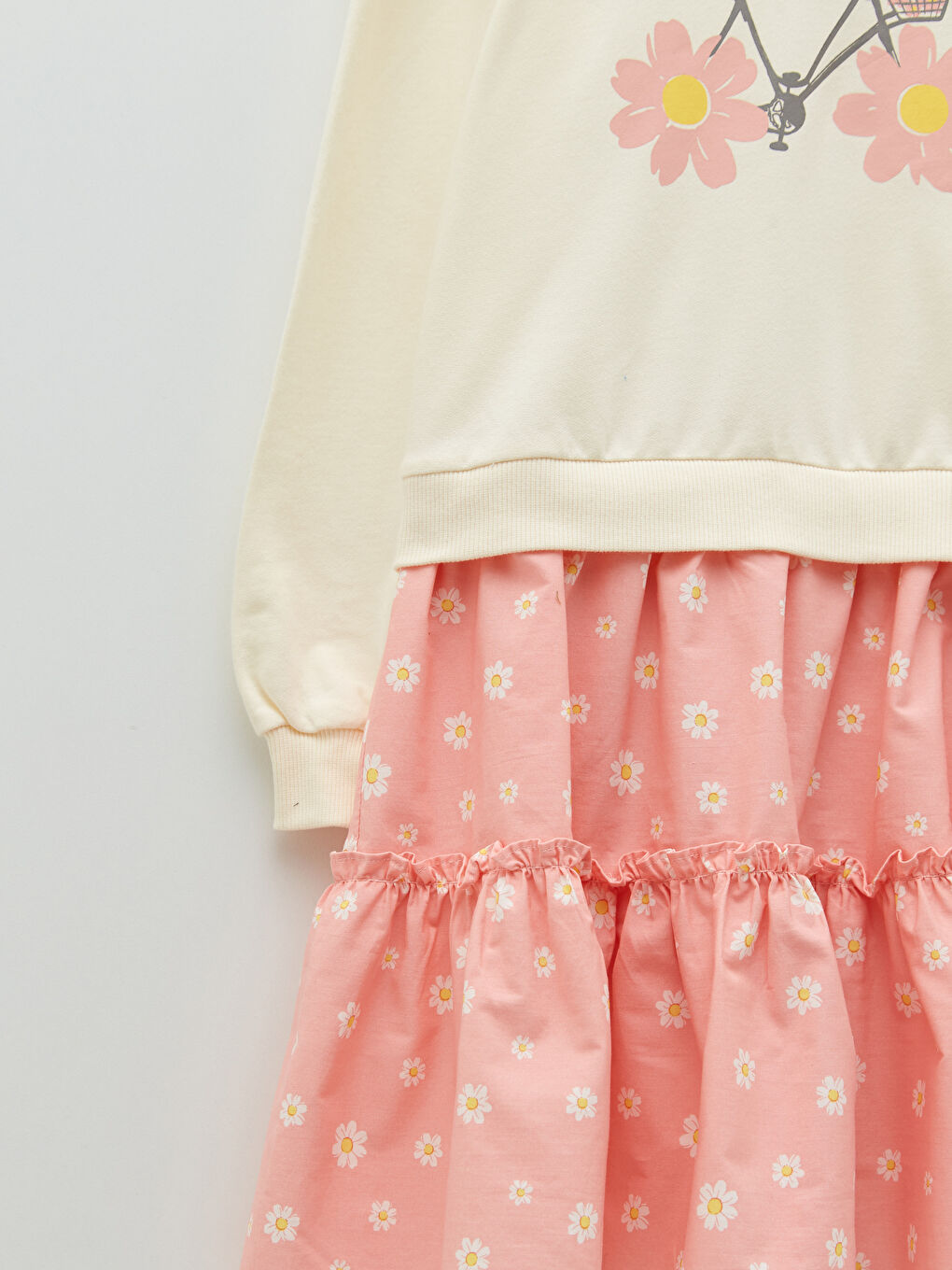 Robe Pour Filles Imprimée À Manches Longues Et Col Rond-2