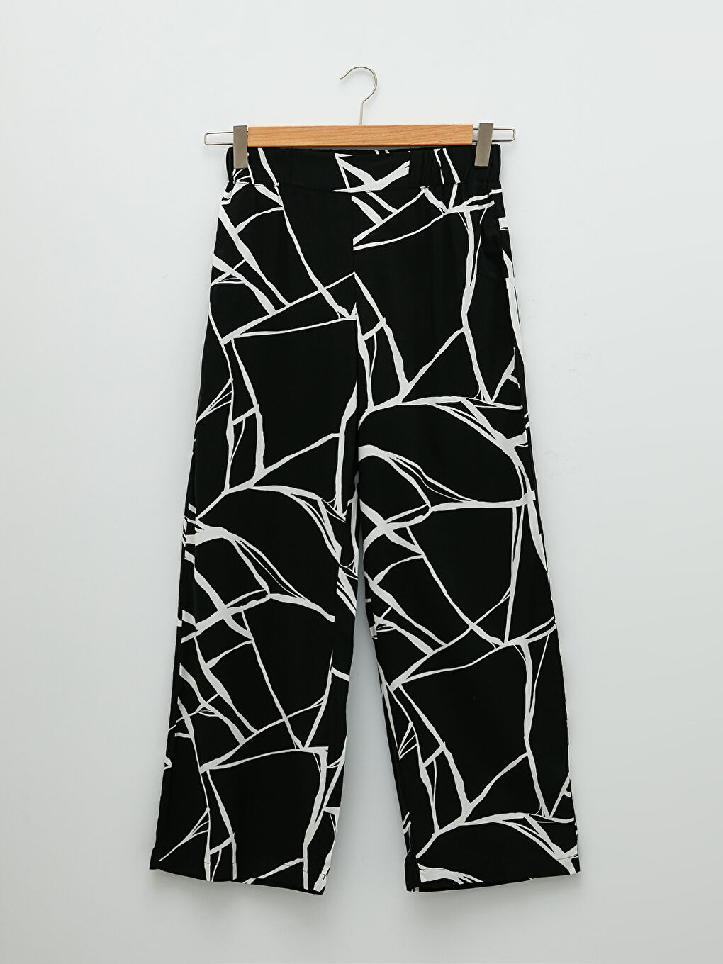 Брюки Женские Вискозные С Принтом На Резинке-6