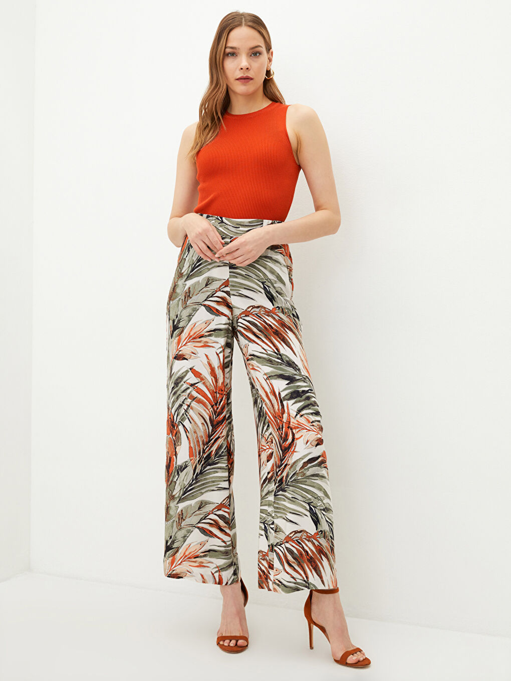 Pantalone od viskoze sa elastičnim strukom -S26498Z8-LRA