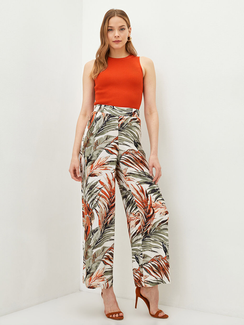 Pantalone od viskoze sa elastičnim strukom -S26498Z8-LRA