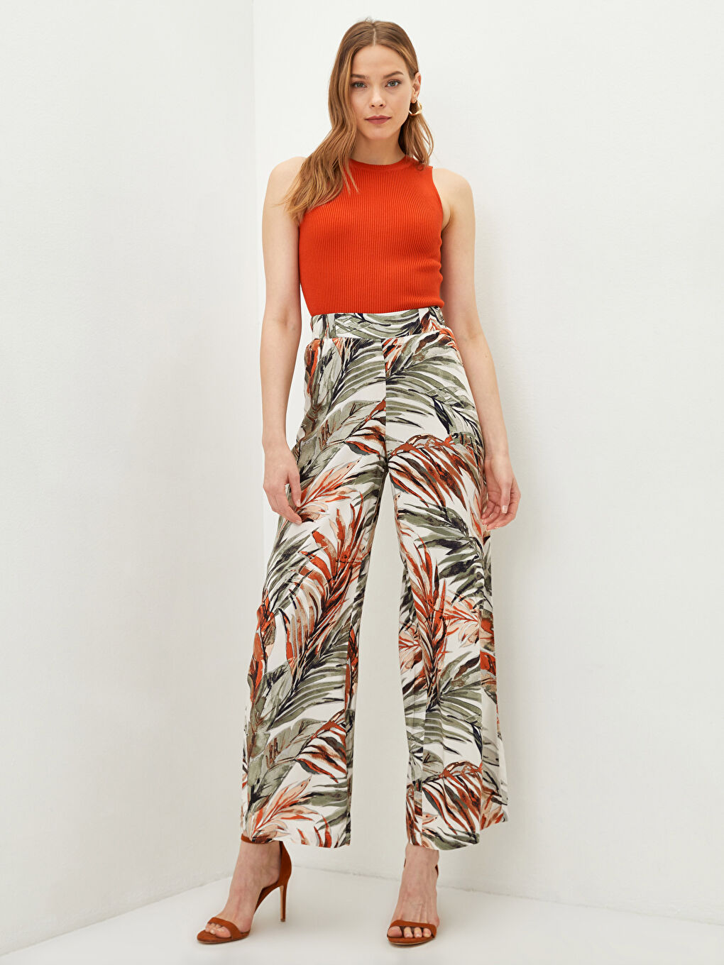 Pantalone od viskoze sa elastičnim strukom -S26498Z8-LRA