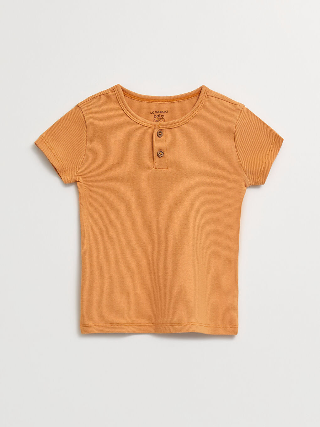 Crew Neck Short Sleeve Basic Baby Boy Pajamas Set-1