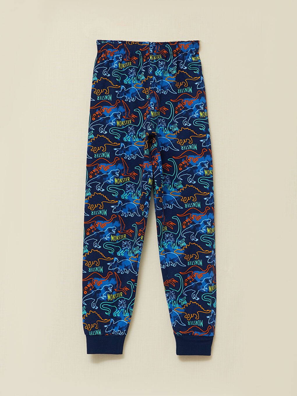 Crew Neck Printed Short Sleeve Boys' Pyjama Set-3