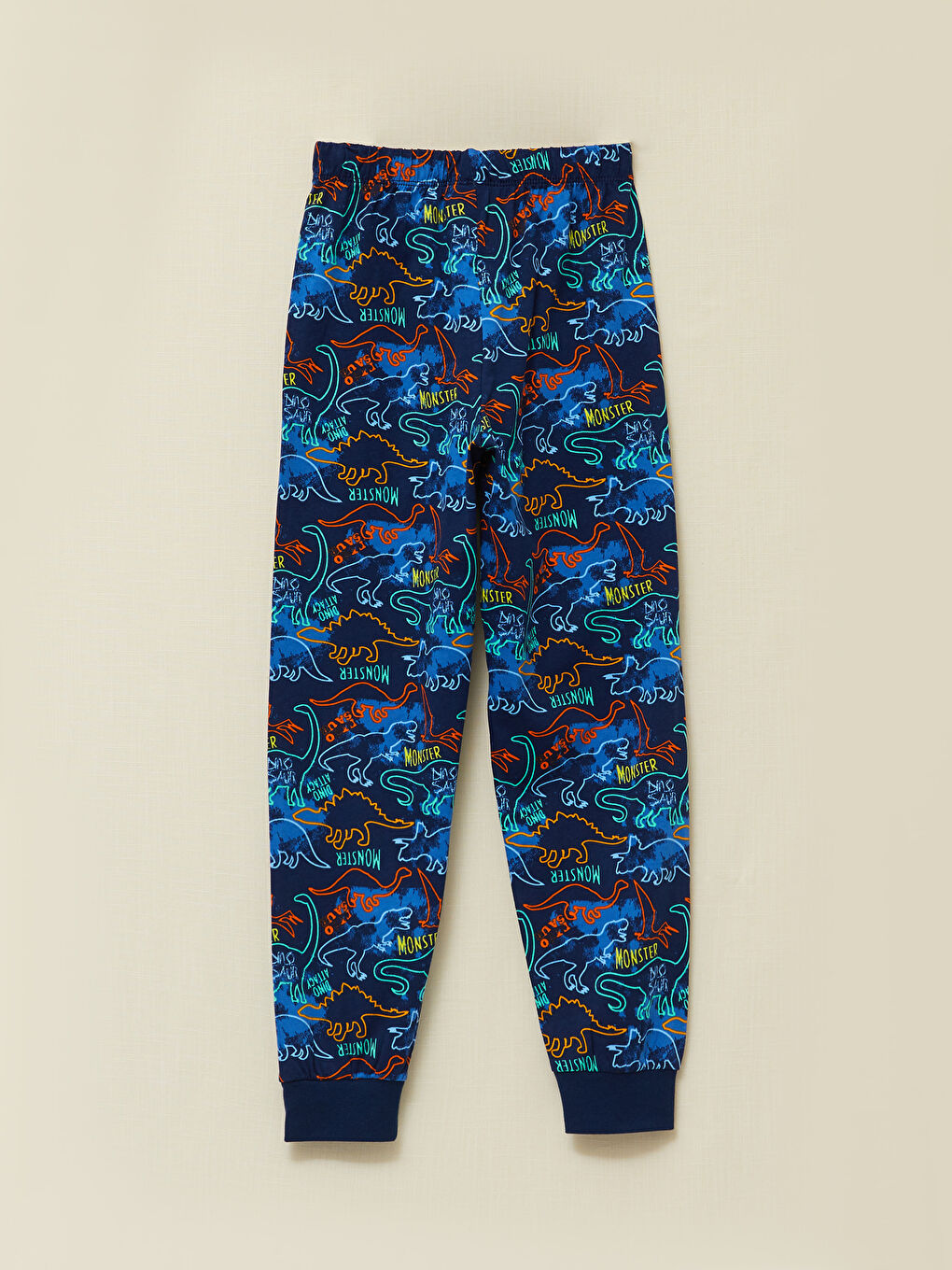 Crew Neck Printed Short Sleeve Boys' Pyjama Set-4