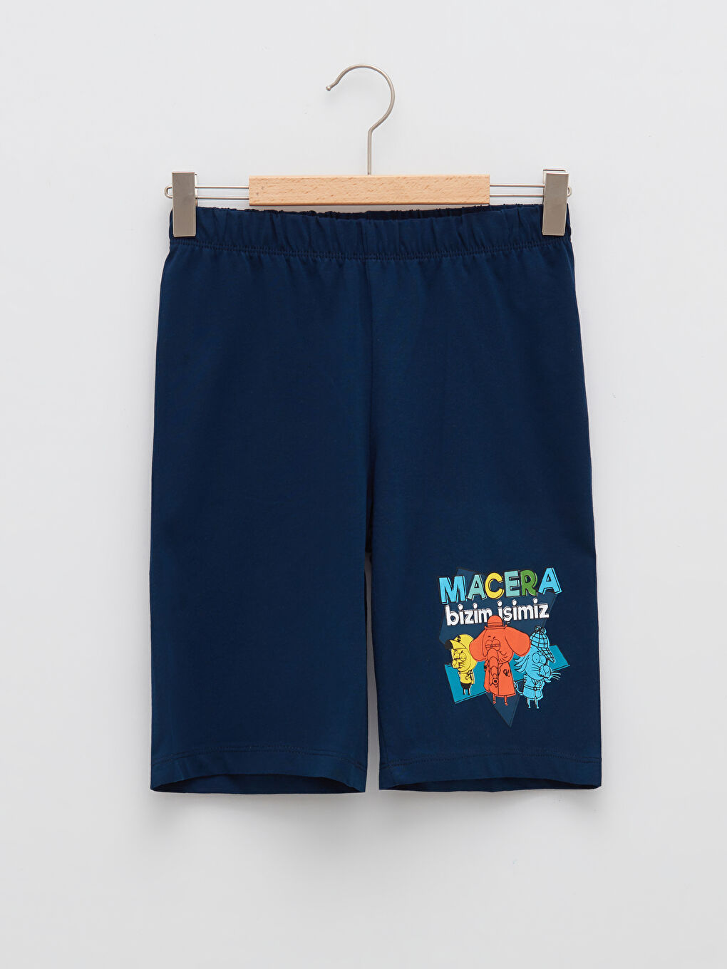 Turuncu Bisiklet Yaka Kral Şakir Baskılı Kısa Kollu Erkek Çocuk Pijama Takımı-3