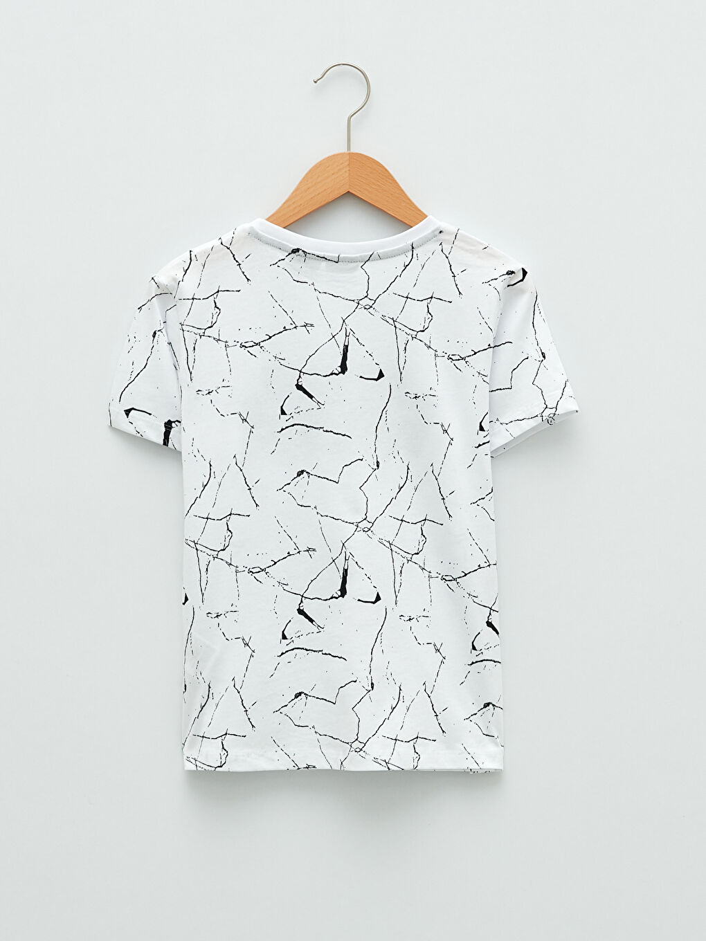 Beyaz Bisiklet Yaka Star Wars Baskılı Kısa Kollu Erkek Çocuk Şortlu Pijama Takımı-2