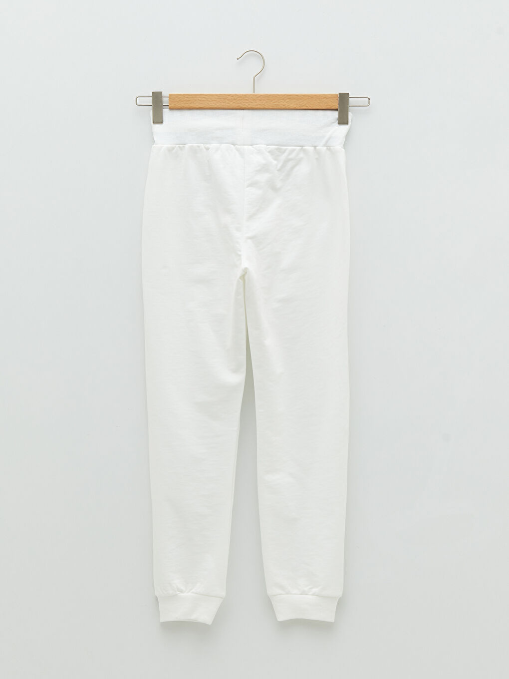 Women's Elasticated Waist Plain Jogger Sweatpants-7