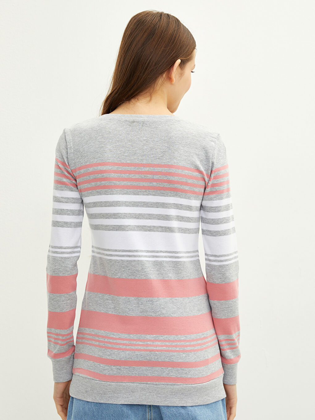 LCW Vision Crew Neck Striped Long Sleeve Women's T-Shirt -S26530Z8-LFY