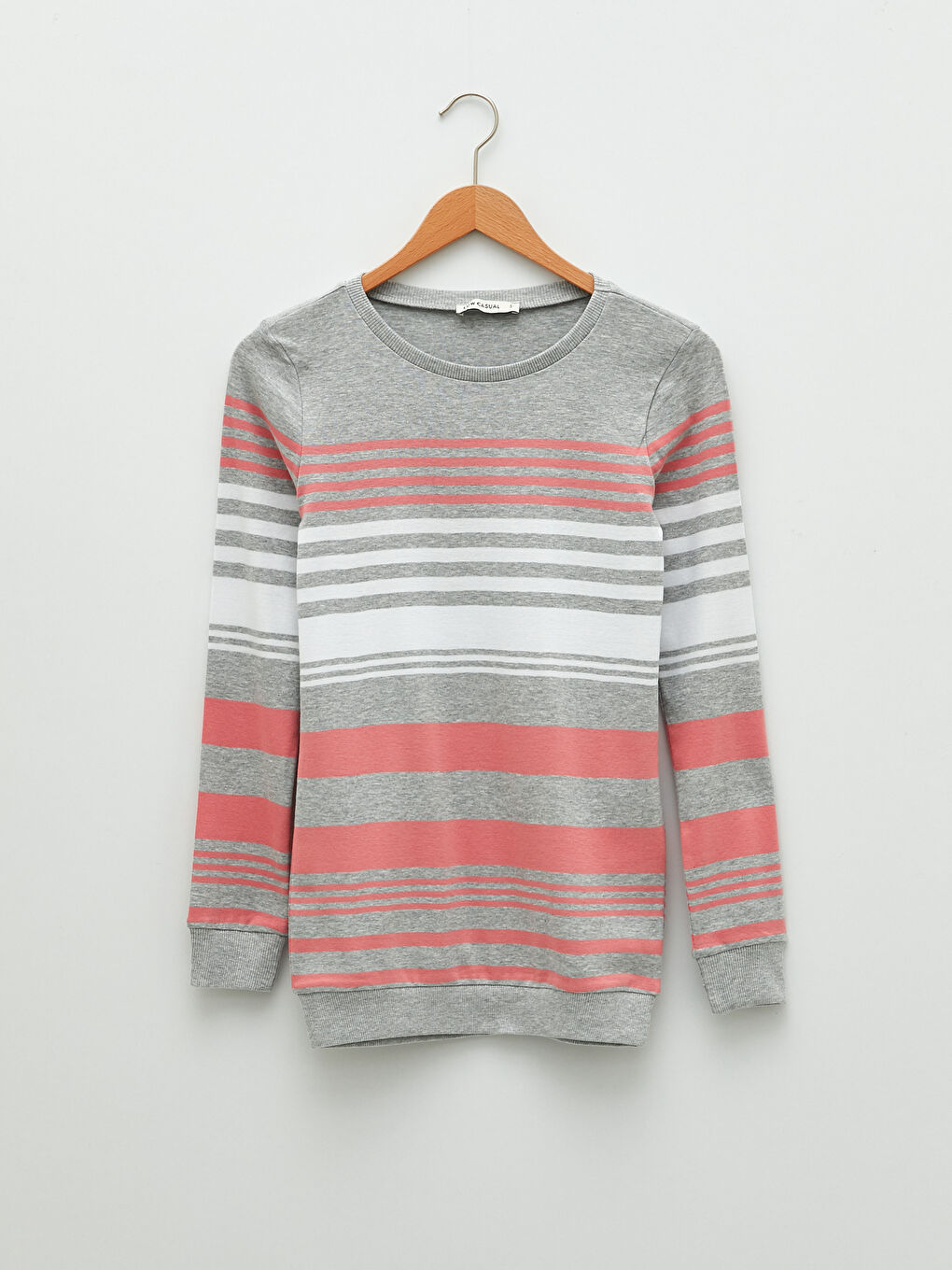 LCW Vision Crew Neck Striped Long Sleeve Women's T-Shirt -S26530Z8-LFY