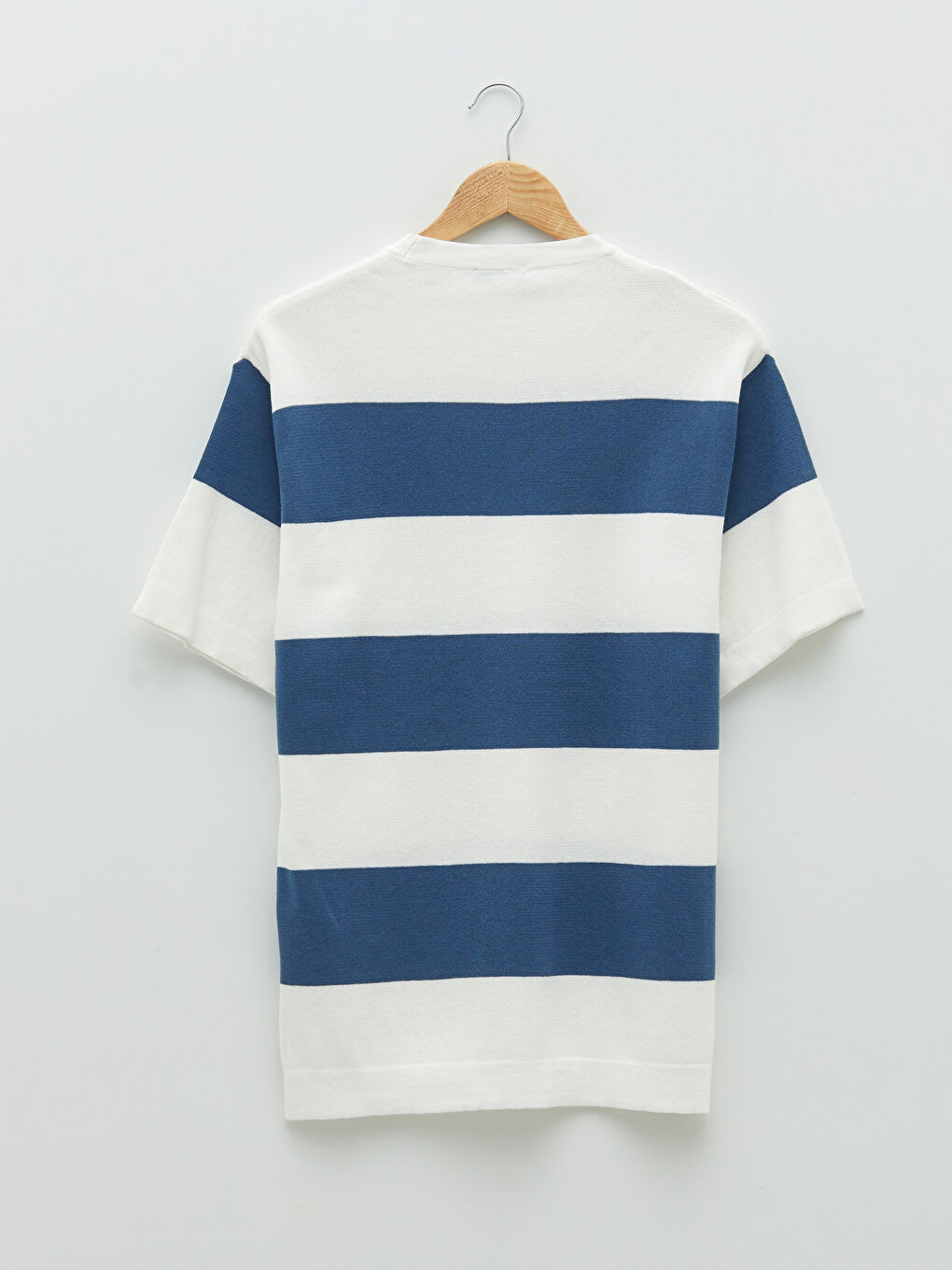 İndigo Bisiklet Yaka Kısa Kollu Renk Bloklu Erkek Triko Kazak-6