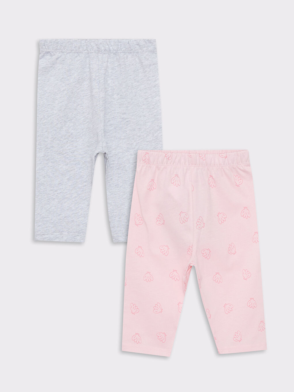 LC Waikiki Elastic Waist Cotton Baby Girl Pajama Bottoms 2-Pack -S26562Z1-CX8