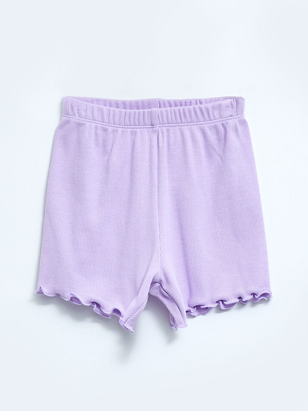 Crew Neck Short Sleeve Basic Cotton Baby Girl Pajamas Set-4