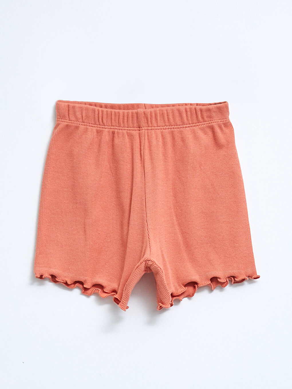 Crew Neck Short Sleeve Basic Cotton Baby Girl Pajamas Set-5