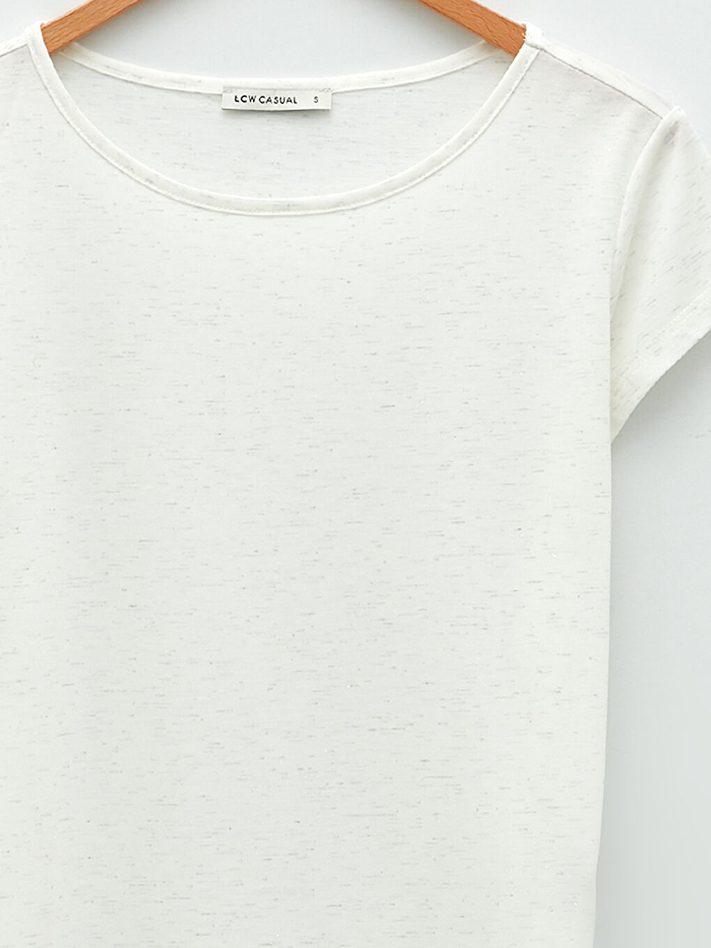 Rundhalsausschnitt Schlicht Kurzarm T-Shirt für Damen-9