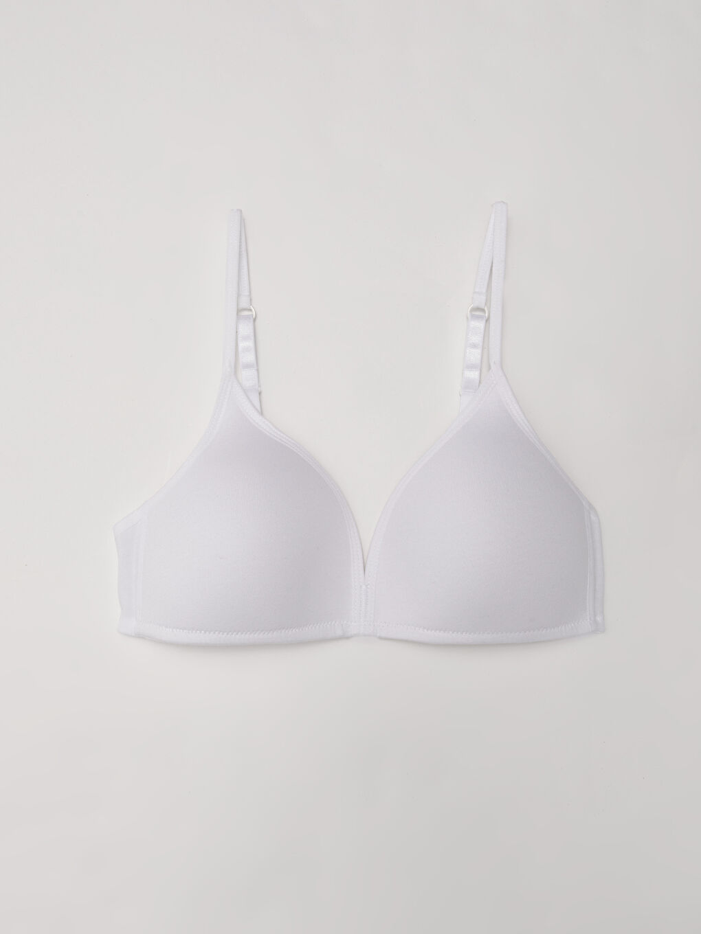Beyaz Balensiz Dolgusuz Düz İlk Sütyen