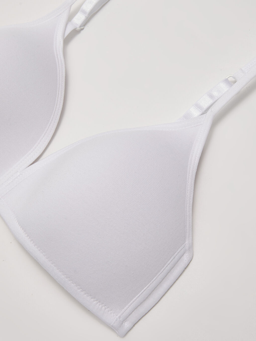 Beyaz Balensiz Dolgusuz Düz İlk Sütyen-1