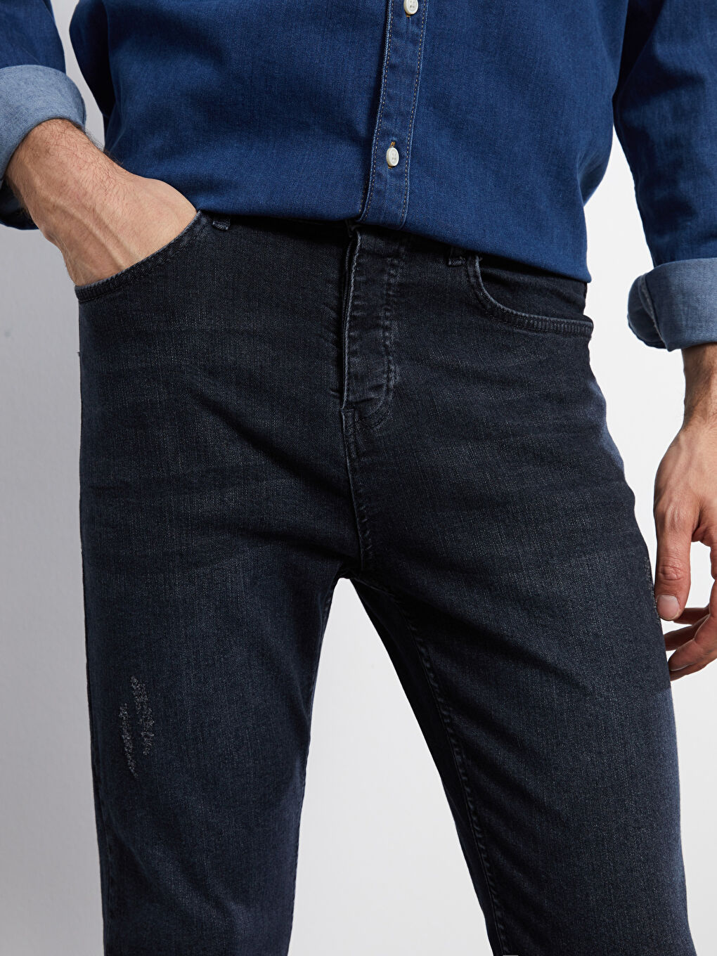 İndigo 730 Havuç Kalıp Erkek Jean Pantolon-2