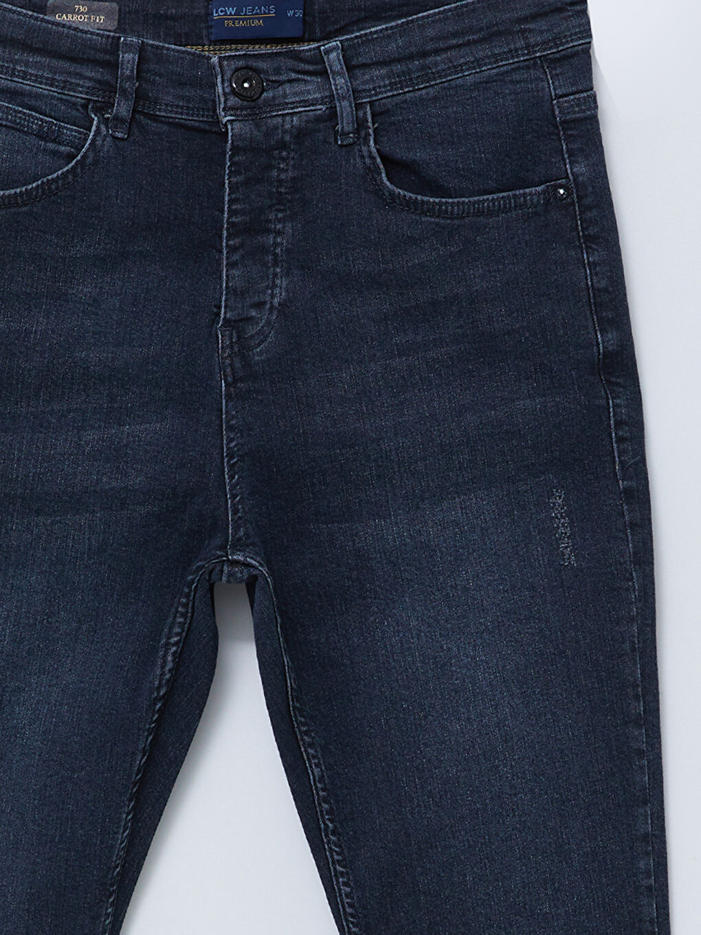 İndigo 730 Havuç Kalıp Erkek Jean Pantolon-7