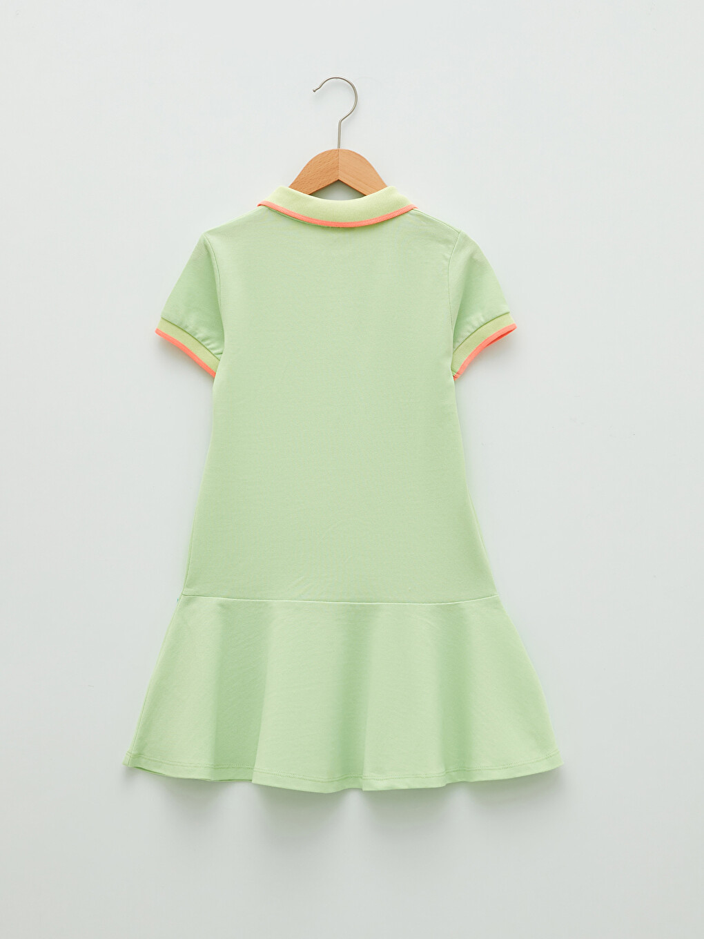 slim fit dress slacks Mint Green Girls Polo Dress - Organic Cotton main image 1
